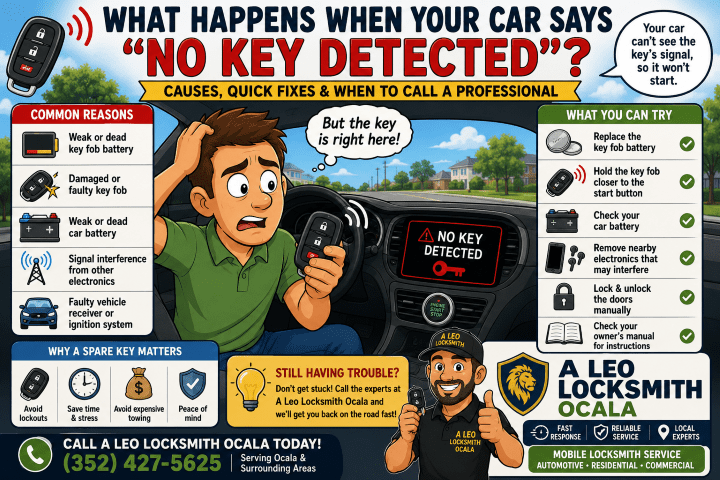 What Happens When Your Car Says “No Key Detected”?