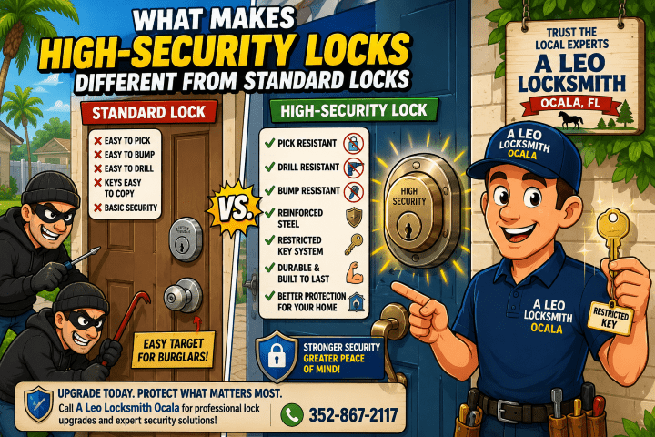 What Makes High-Security Locks Different From Standard Locks