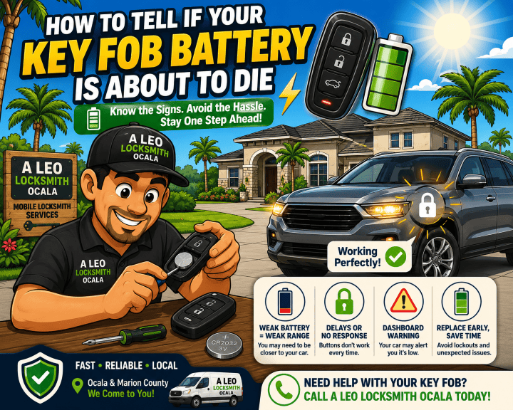 key fob battery about to die