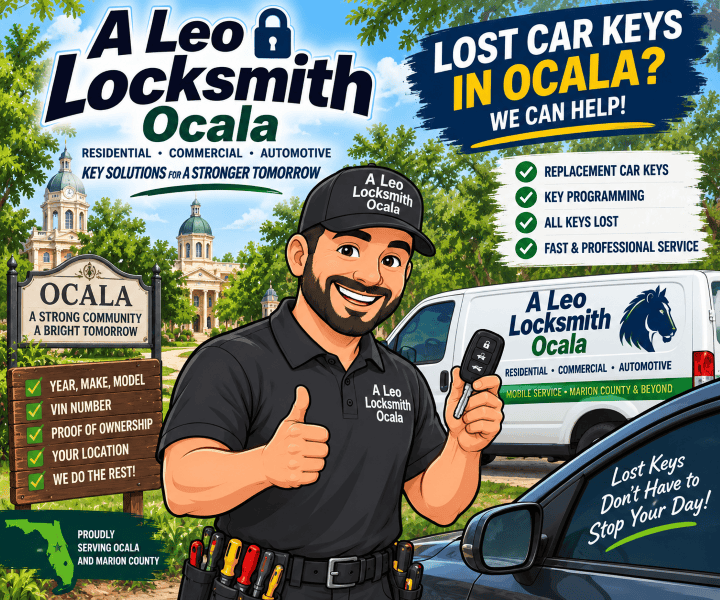 Lost Car Keys in Ocala: What Information Does a Locksmith Need