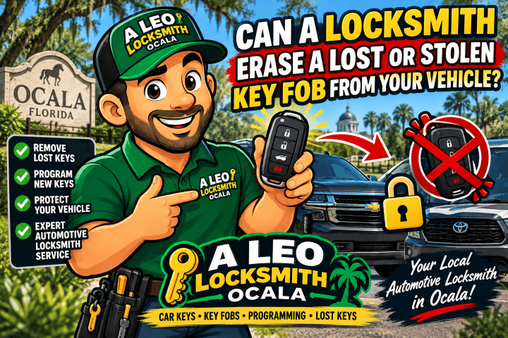 Can a Locksmith Erase a Lost or Stolen Key Fob From Your Vehicle?